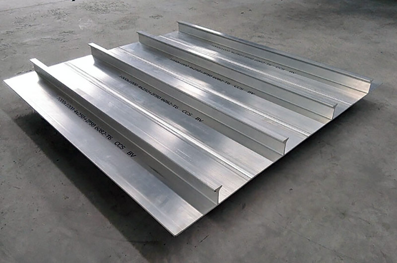 Marine grade ribbed aluminum plate sheet