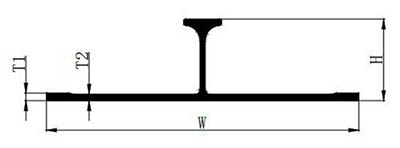 Single ribbed stiffener aluminum plate sheet